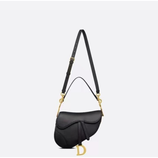 ❤디올 여성 블랙 새들백 - Dior Womens Black Saddle Bag - dib394x