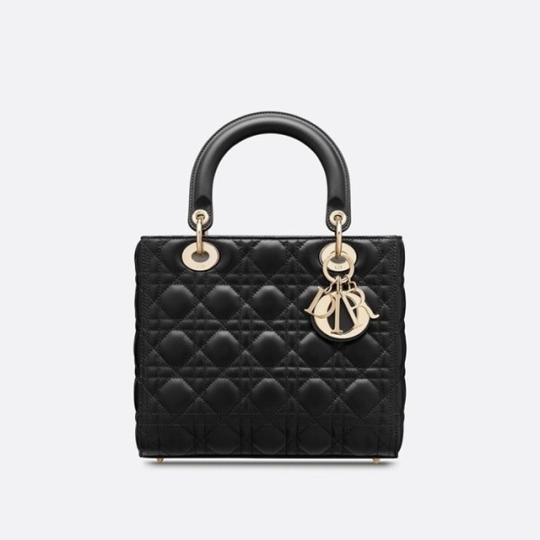 ✨디올 여성 블랙 레이디 백 - Dior Womens Black Lady Bag - dib412x