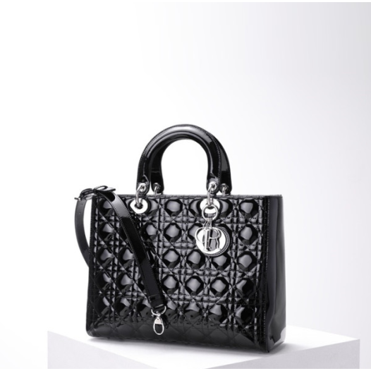 ❤디올 여성 블랙 레이디 백 - Dior Womens Black Lady Bag - dib417x