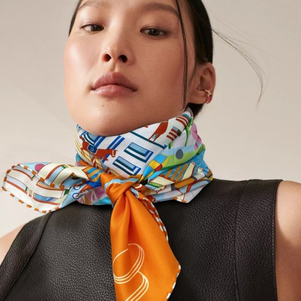 ✨에르메스 여성 오렌지 스카프 - Hermes Womens Orange Scarf - acc1547x