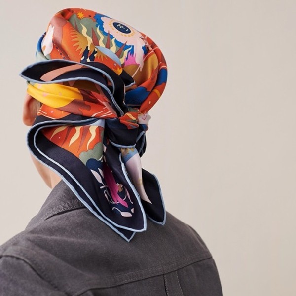 ✨에르메스 여성 오렌지 스카프 - Hermes Womens Orange Scarf - acc1559x