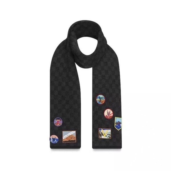 ✨루이비통 남성 블랙 머플러 - Louis vuitton Mens Black Muffler - acc1605x