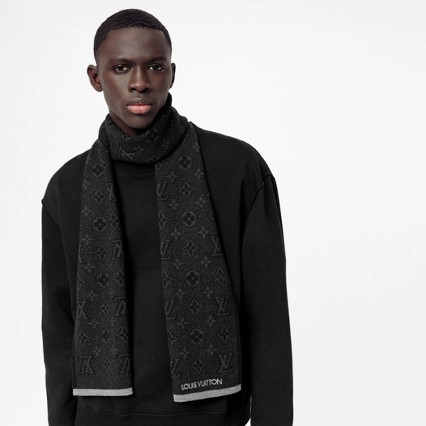 ✨루이비통 남성 블랙 머플러 - Louis vuitton Mens Black Muffler - acc1611x