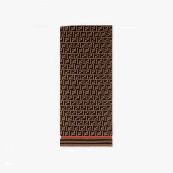 ✨펜디 남/녀 브라운 머플러 - Fendi Unisex Brown Muffler - acc1624x