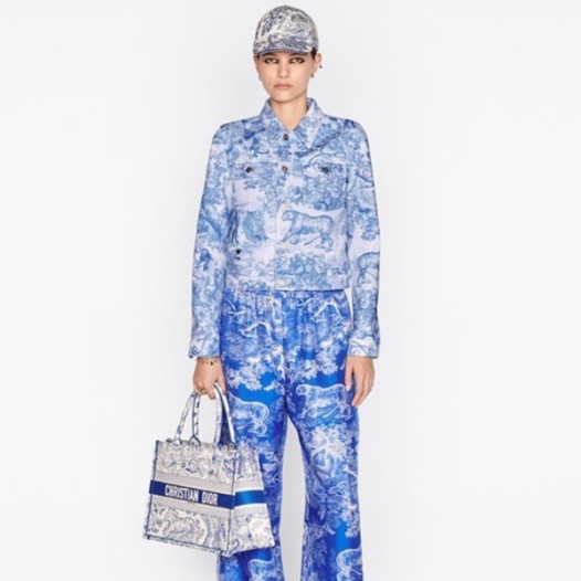❤디올 여성 블루 북토트 - Dior Womens Blue Book Tote - dib533x