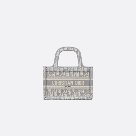 ❤디올 여성 그레이 미니 북토트 - Dior Womens Mini Book Tote - dib539x
