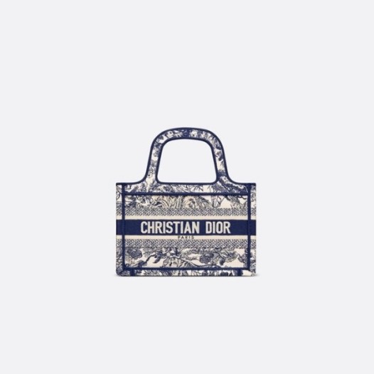 ❤디올 여성 네이비 미니 북토트 - Dior Womens Mini Book Tote - dib540x