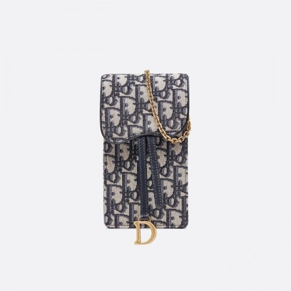 ✨디올 여성 네이비 몽테뉴 폰백 - Dior Womens Navy Phone Bag - dib571x