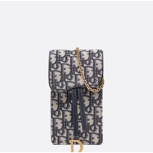 ❤디올 여성 네이비 몽테뉴 폰백 - Dior Womens Navy Phone Bag - dib571x