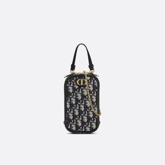 ❤디올 여성 네이비 몽테뉴 폰백 - Dior Womens Navy Phone Bag - dib573x