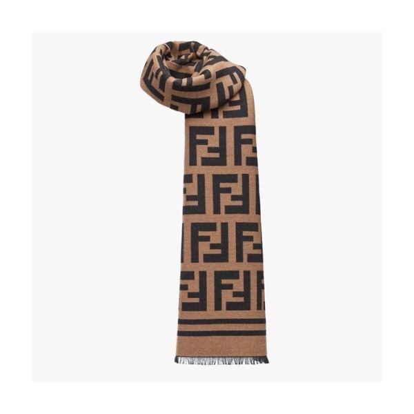 ✨펜디 남/녀 브라운 머플러 - Fendi Unisex Brown Muffler - acc1628x