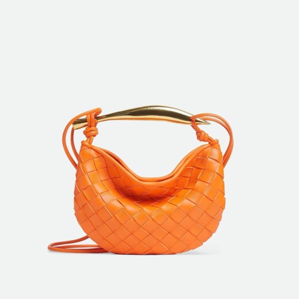 ✨보테가 베네타 여성 오렌지 사딘 초크 - Bottega Veneta Womens Orange Sardine Bag - ba581x