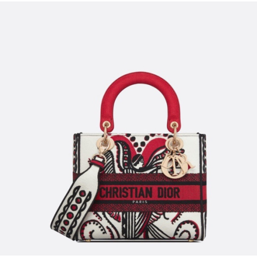 ❤디올 여성 레드 레이디 백 - Dior Womens Red Lady Bag - dib642x