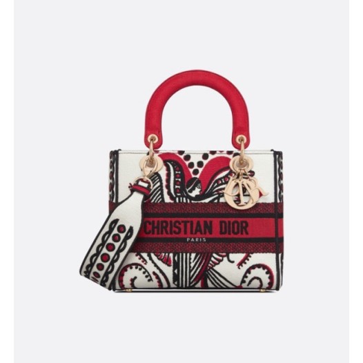 ❤디올 여성 레드 레이디 백 - Dior Womens Red Lady Bag - dib642x