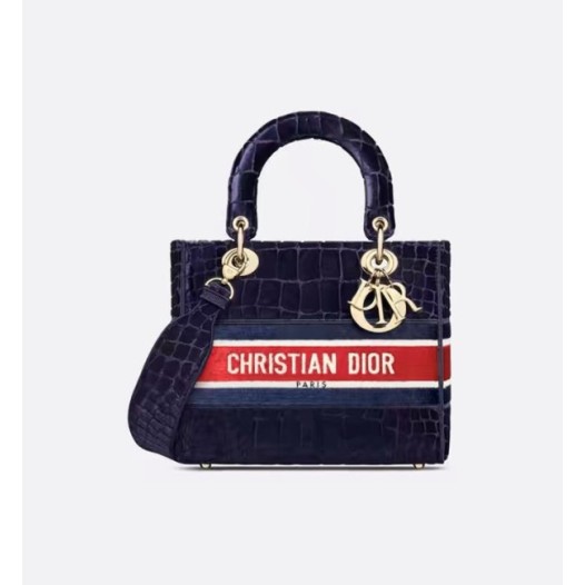 ❤디올 여성 네이비 레이디 백 - Dior Womens Navy Lady Bag - dib643x