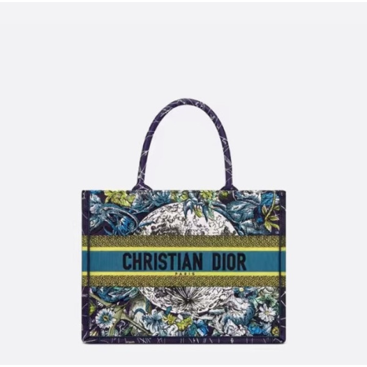 ❤디올 여성 블루 북토트 - Dior Womens Blue Book Tote - dib653x