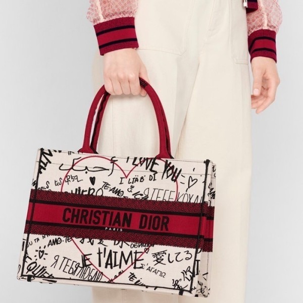 ✨디올 여성 레드 북토트 - Dior Womens Red Book Tote - dib698x