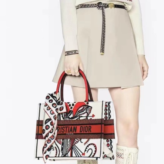 ❤디올 여성 레드 북토트 - Dior Womens Red Book Tote - dib719x