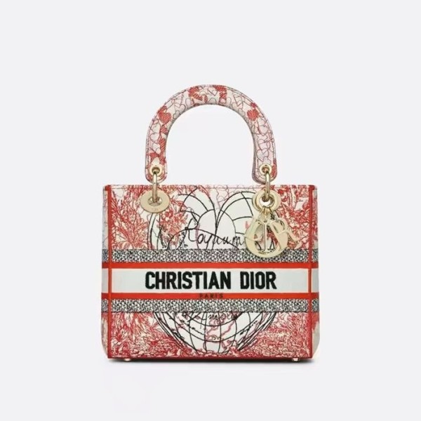 ✨디올 여성 레드 레이디 백 - Dior Womens Red Lady Bag - dib733x