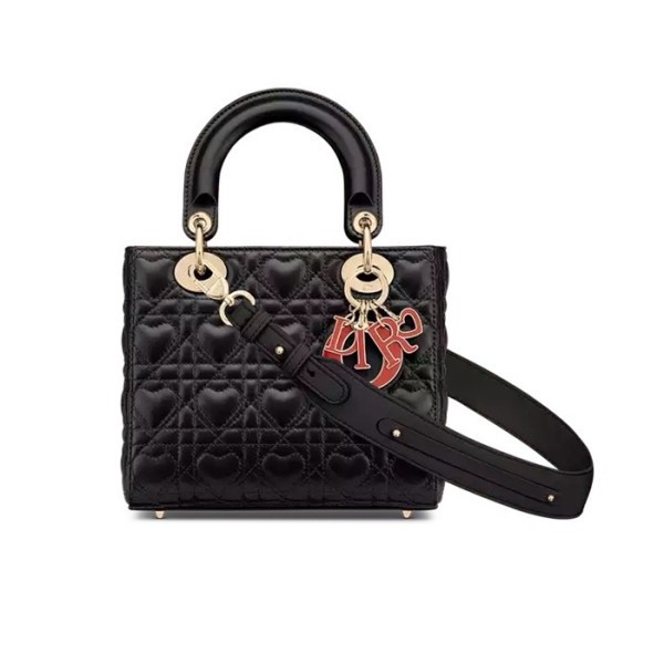 ✨디올 여성 블랙 레이디 백 - Dior Womens Black Lady Bag - dib748x