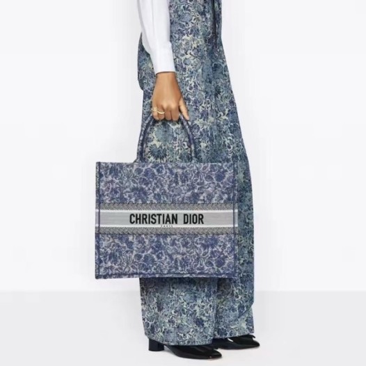 ❤디올 여성 블루 북토트 - Dior Womens Blue Book Tote - dib755x