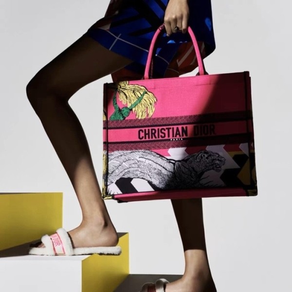 ✨디올 여성 핑크 북토트 - Dior Womens Pink Book Tote - dib757x