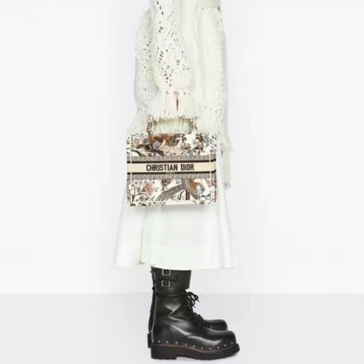 ❤디올 여성 화이트 북토트 - Dior Womens White Book Tote - dib759x
