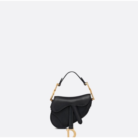 ❤디올 여성 블랙 미니 새들백 - Dior Womens Black Saddle Bag - dib763x