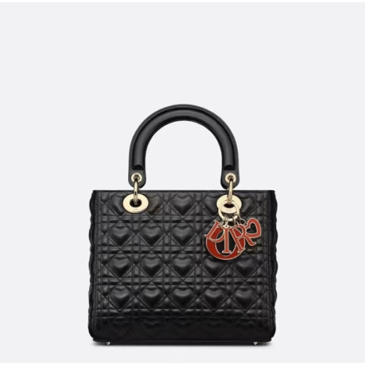 ❤디올 여성 블랙 레이디 백 - Dior Womens Black Lady Bag - dib773x