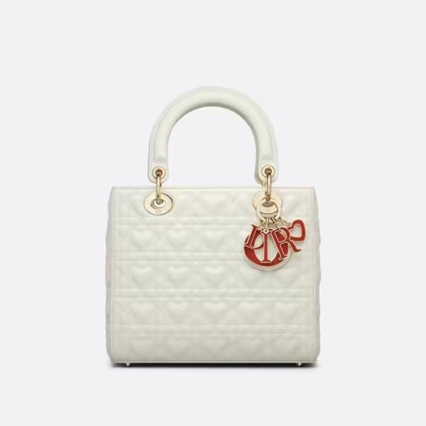 ✨디올 여성 화이트 레이디 백 - Dior Womens White Lady Bag - dib775x