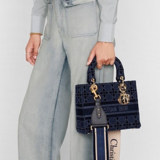❤디올 여성 네이비 레이디 백 - Dior Womens Navy Lady Bag - dib786x