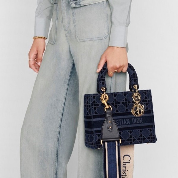 ✨디올 여성 네이비 레이디 백 - Dior Womens Navy Lady Bag - dib786x