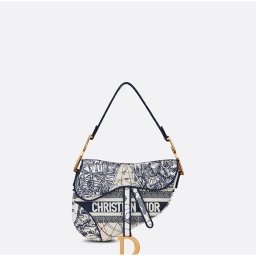 ❤디올 여성 네이비 새들백 - Dior Womens Navy Saddle Bag - dib788x