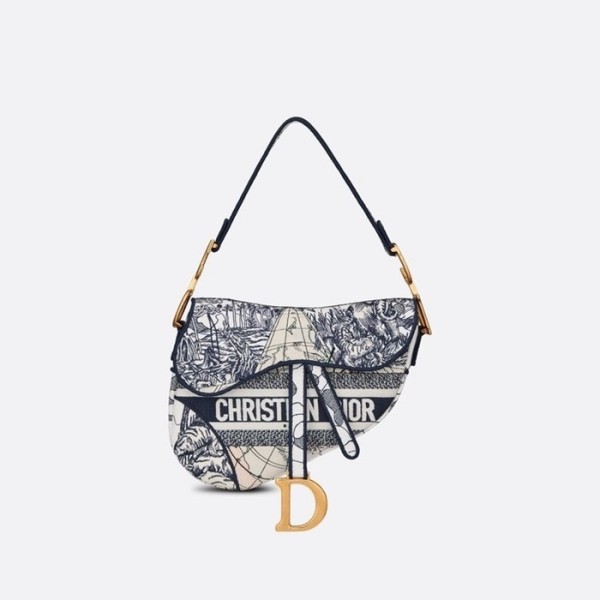 ✨디올 여성 네이비 새들백 - Dior Womens Navy Saddle Bag - dib788x