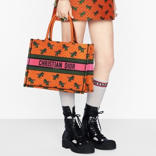 ✨디올 여성 오렌지 북토트 - Dior Womens Orange Book Tote - dib804x