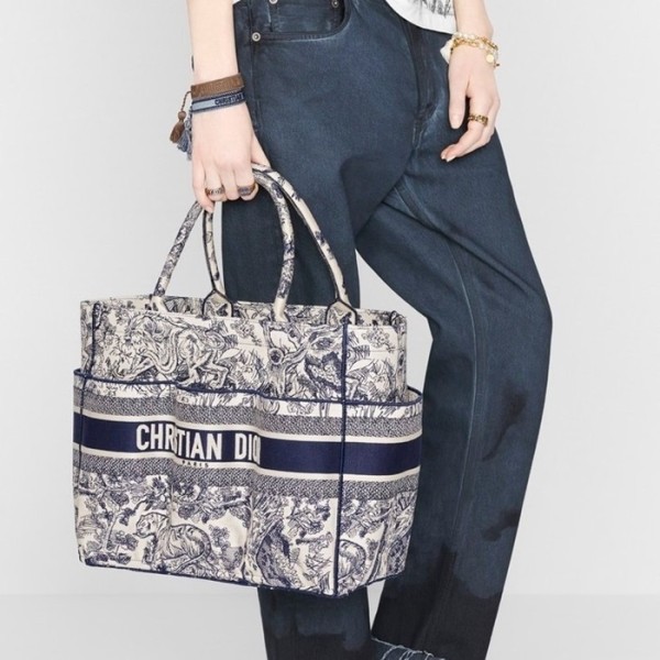 ✨디올 여성 네이비 북토트 - Dior Womens Navy Book Tote - dib810x