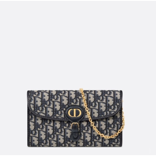 ❤디올 여성 오블리크 바비 클러치 - Dior Womens Navy Bobby Clutch - bab828x