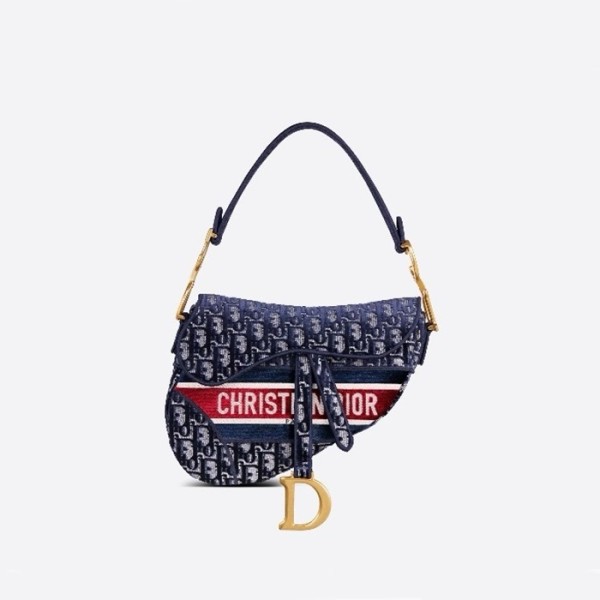 ✨디올 여성 오블리크 새들백 - Dior Womens Navy Saddle Bag - dib831x