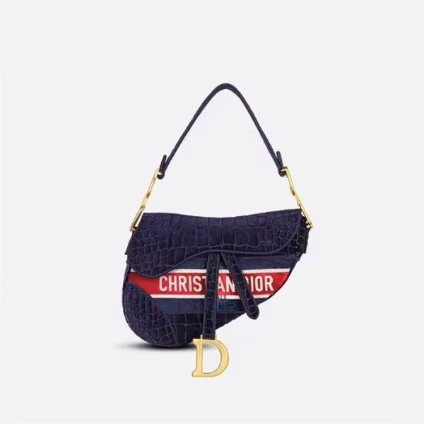 ✨디올 여성 오블리크 새들백 - Dior Womens Navy Saddle Bag - dib832x
