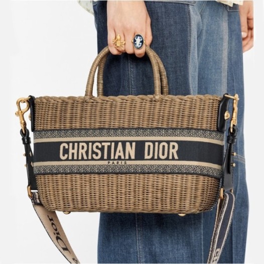 ❤디올 여성 네이비 라탄 백 - Dior Womens Navy Bucket Bag - dib857x