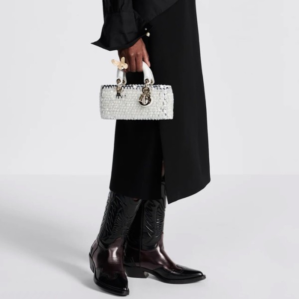 ✨디올 여성 화이트 디조이 백 - Dior Womens White D-Joy Bag - dib876x