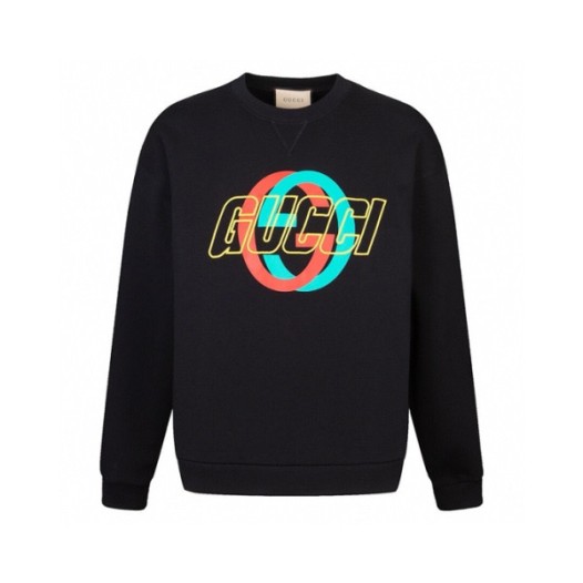 ❤구찌 남성 베이직 블랙 맨투맨 - Gucci Mens Black Tshirts - guc178x