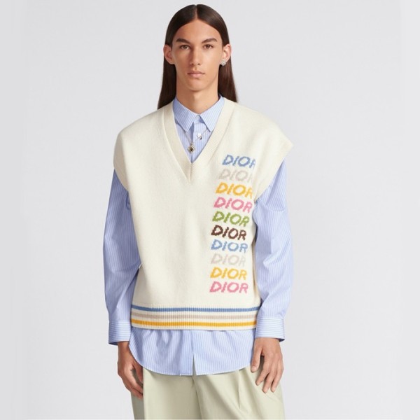 ✨디올 남성 화이트 베스트 - Dior Mens White Vest - dic211x