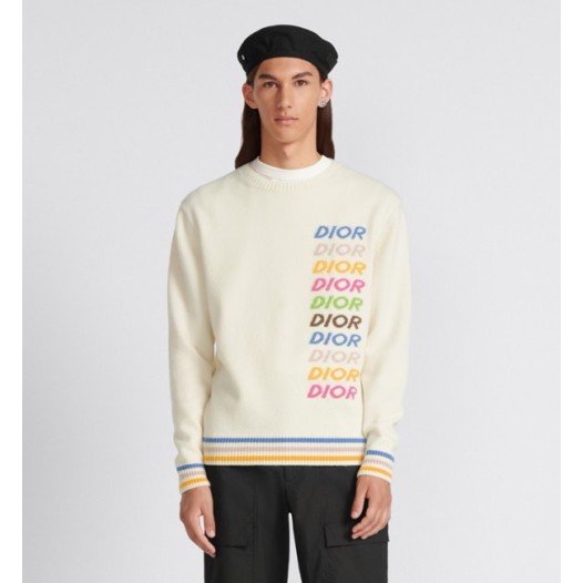 ❤디올 남성 아이보리 니트 - Dior Mens Ivory Knitwear - dic213x