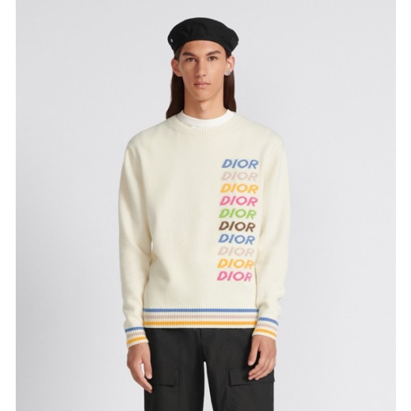 ✨디올 남성 아이보리 니트 - Dior Mens Ivory Knitwear - dic213x