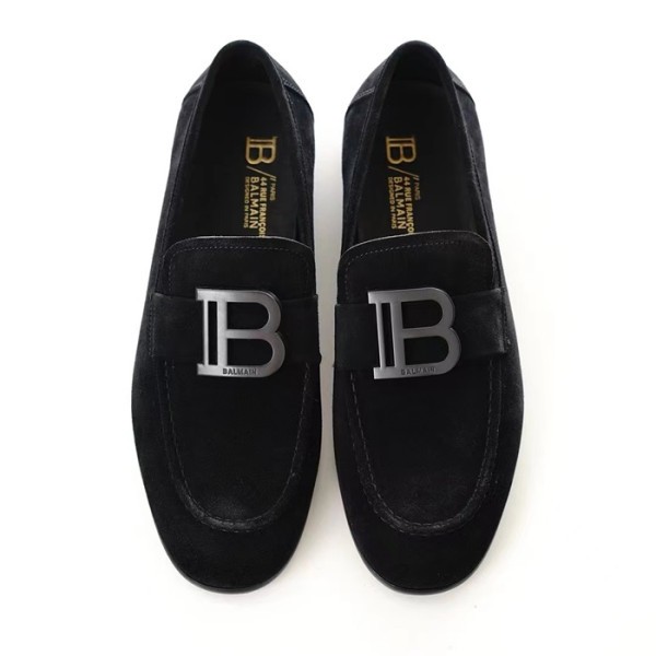 ✨발망 남성 블랙 로퍼 - Balmain Mens Black Loafer - bas45x