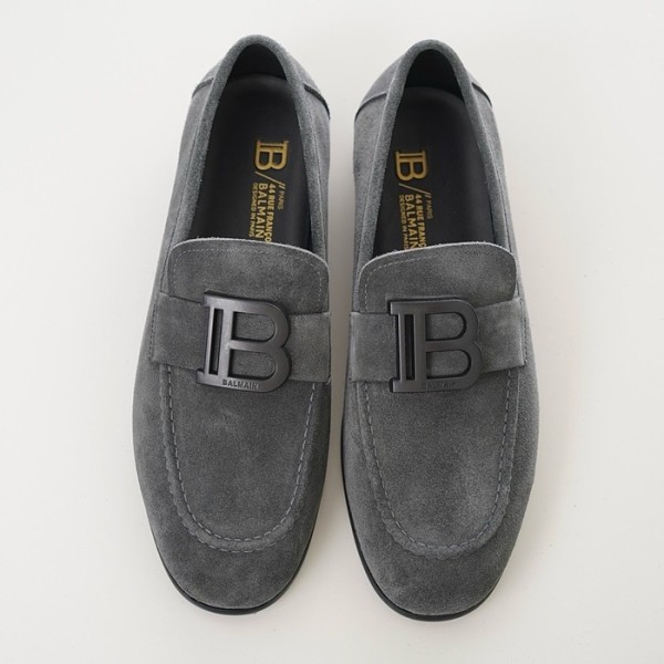 ✨발망 남성 그레이 로퍼 - Balmain Mens Gray Loafer - bas49x