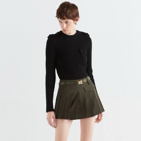 ✨프라다 여성 카키 스커트 - Prada Womens Khaki Skirts - prc233x
