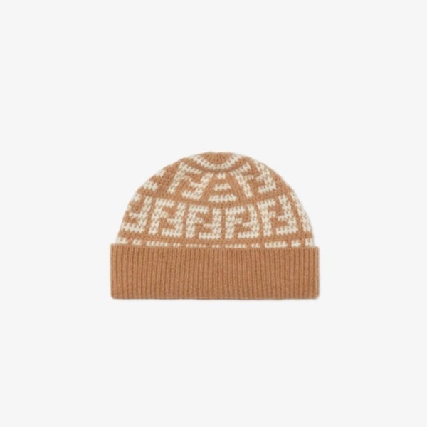 ✨펜디 남/녀 카멜 비니 - Fendi Unisex Camel Beanie - acc1705x