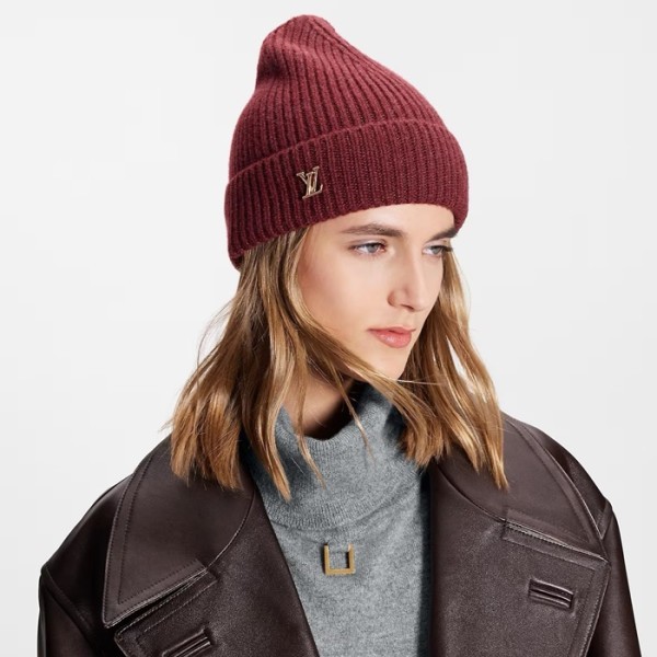 ✨루이비통 남/녀 버건디 비니 - Louis vuitton Unisex Burgundy Beanie - acc1709x
